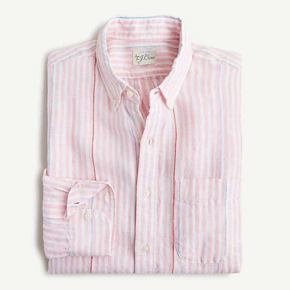 J Crew NWT Irish Linen button down